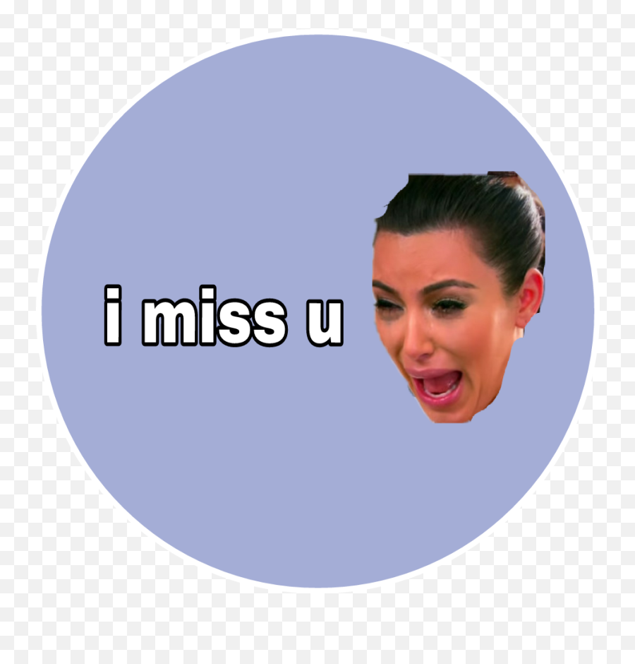 Imissyou Crying Kim Sticker - Ugly Phone Cases Emoji,Emojis Kim Cry Transparent