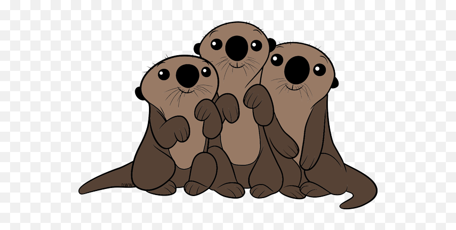 Finding Dory Clip Art 2 - Otters Clip Art Emoji,Emoticon Sea Otter