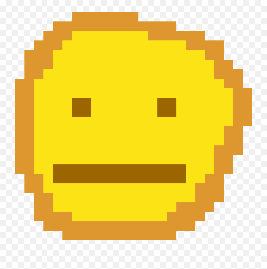Bruh - Heart Eyes Emoji Pixel Art,Large Small Emoticon