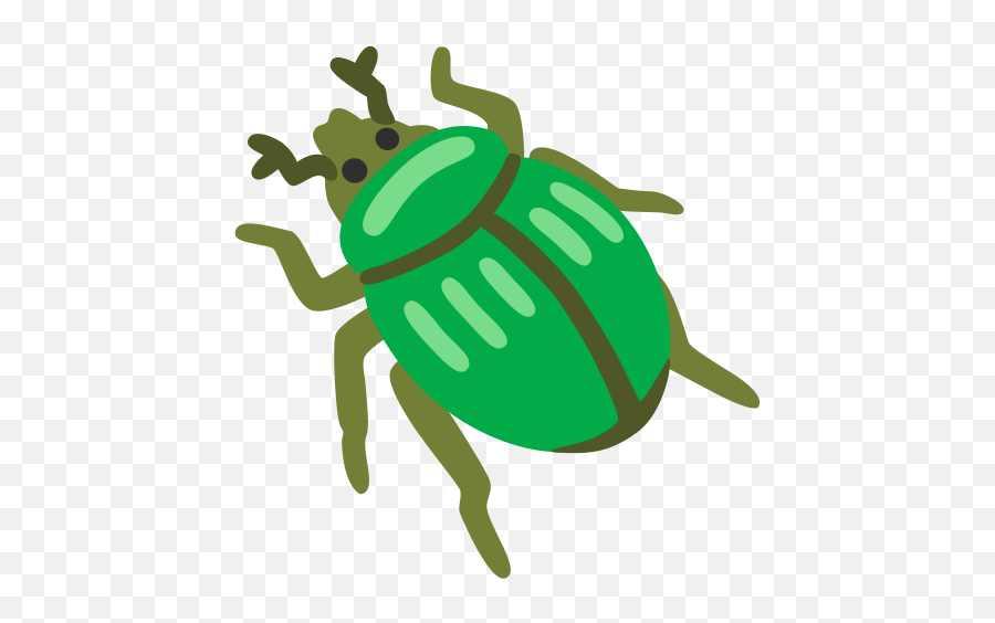 Beetle Emoji - Green Beetle Emoji,Insect Emoji