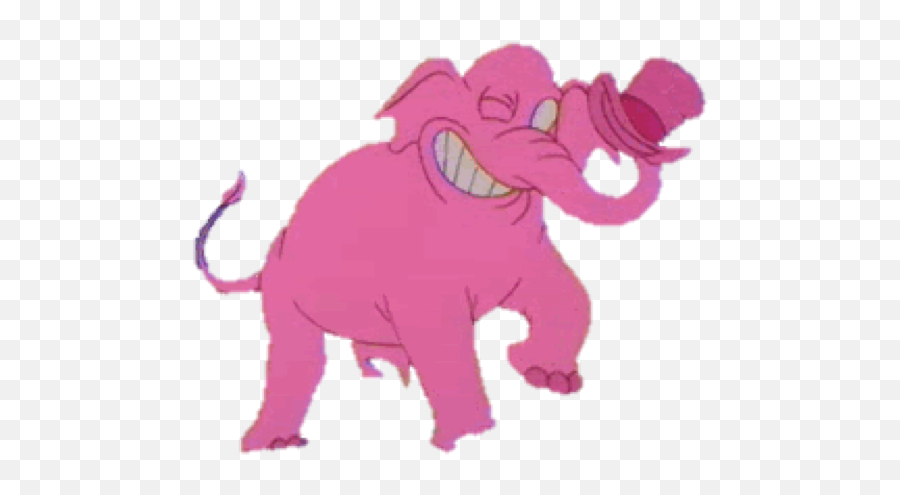 Pinky The Elephant - Pinky Simpsons Emoji,Elephant Emoticon For Facebook