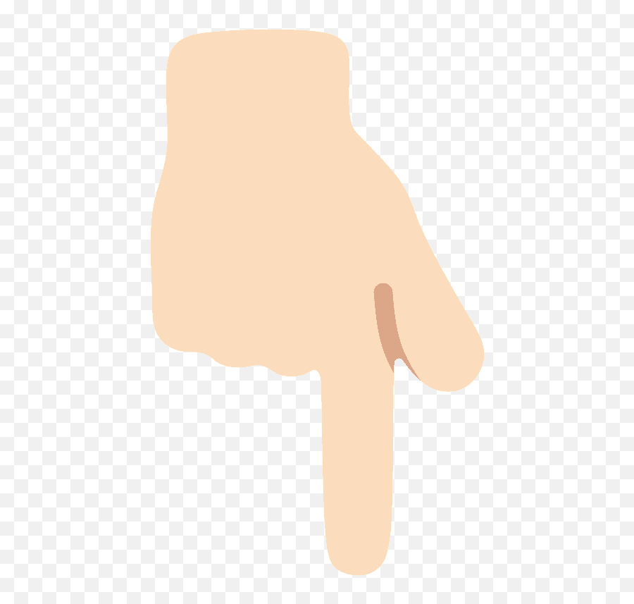 Hand With Index Finger Pointing Down - Finger Nach Unten Emoji,Hand Poninting Emoticon