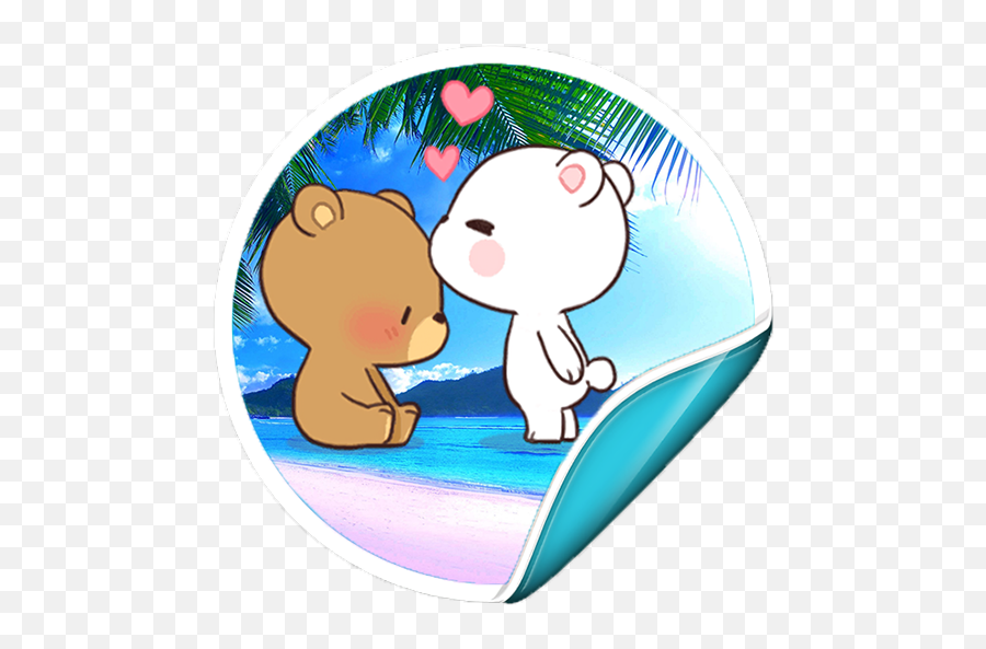 Amazoncom Lovely Bears Stickers For Whatsapp - Wasticker Whatsapp Stickers Lovely Bear Emoji,Show Me The Android Female Hug Emoji