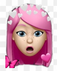 Memoji Emoji Sticker - Girly,Ariel Emoji