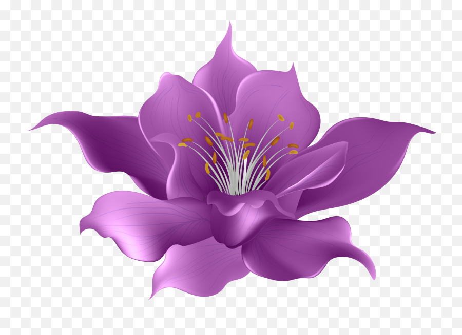 Purple Flowers Transparent Free - Transparent Background Purple Flower Transparent Emoji,Violet Flower Emoji