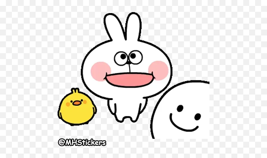 Rabbit Sticker Pack - Stickers Cloud Emoji,Twitter Rabbit Emoticon