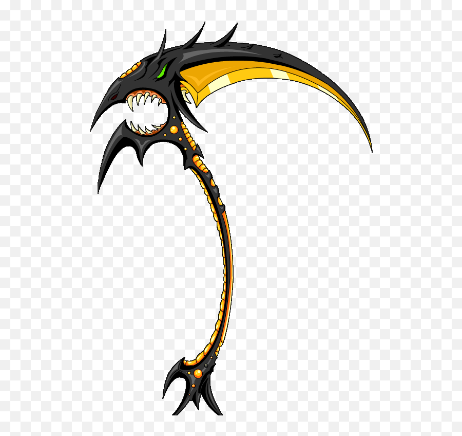 Gold Ebil Scythe Clipart - Red Scythe Transparent Emoji,Scythe Emoji