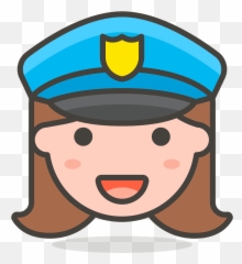 Woman Police Officer Emoji Clipart - Office Worker Icon Png,Cop Emoji