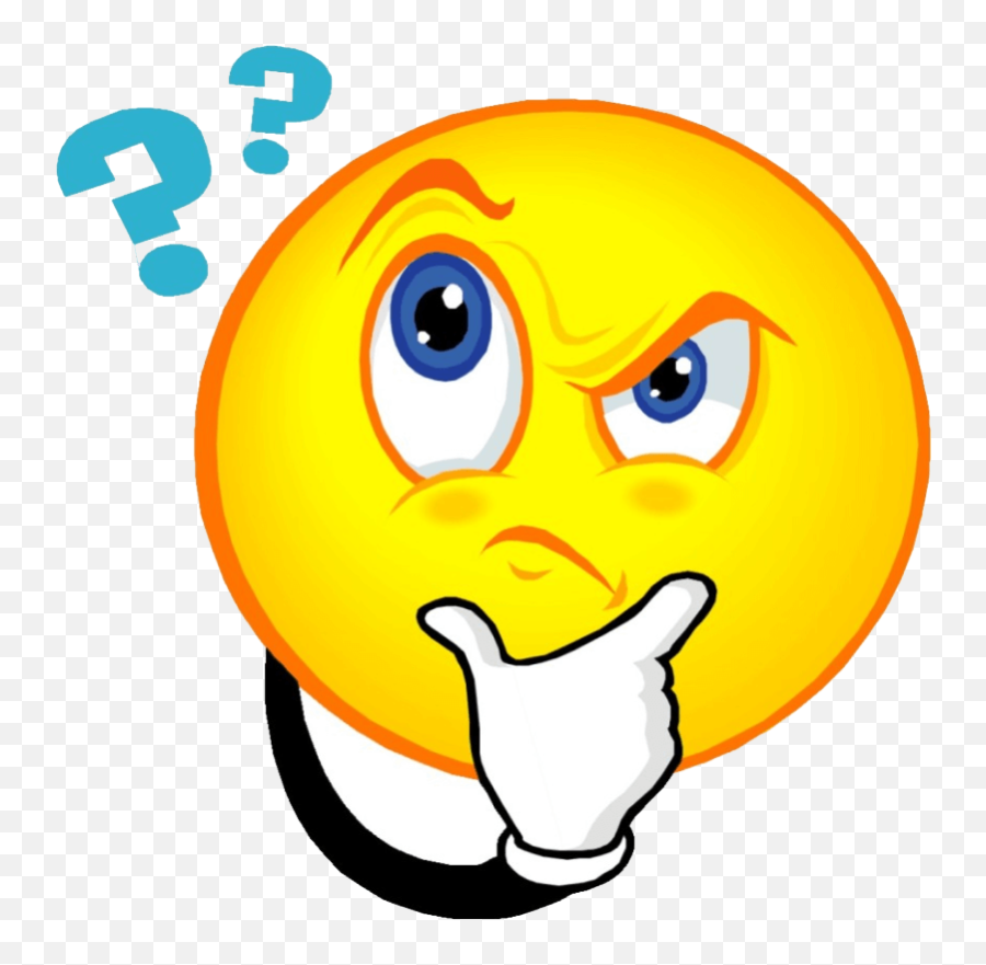 Question Mark Clipart Emoji Picture - Cartoon Thinking,Question Emoji