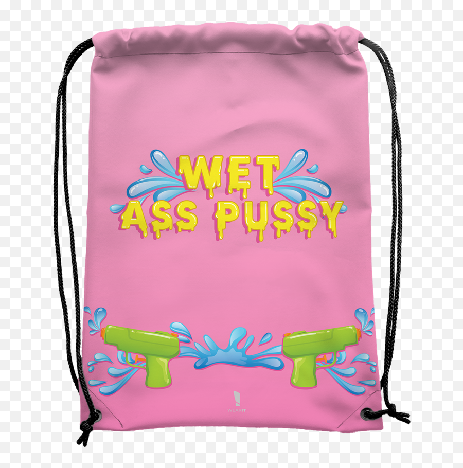 Wt Ass Pussy Bag - Uv Girly Emoji,Emoji Drawstring Backpack
