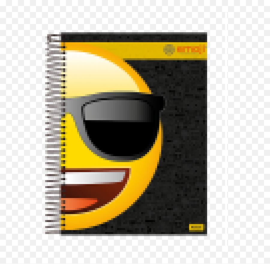 Caderno C Dura 1mat 96fl Emoji Foroni - Caderno 10 Matérias Emoji,Centro De Mesa De Emojis