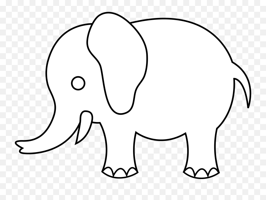 Free Images Of Cartoon Elephants Download Free Clip Art - Elephant Shape Black And White Emoji,Elepahnt Model Emotion