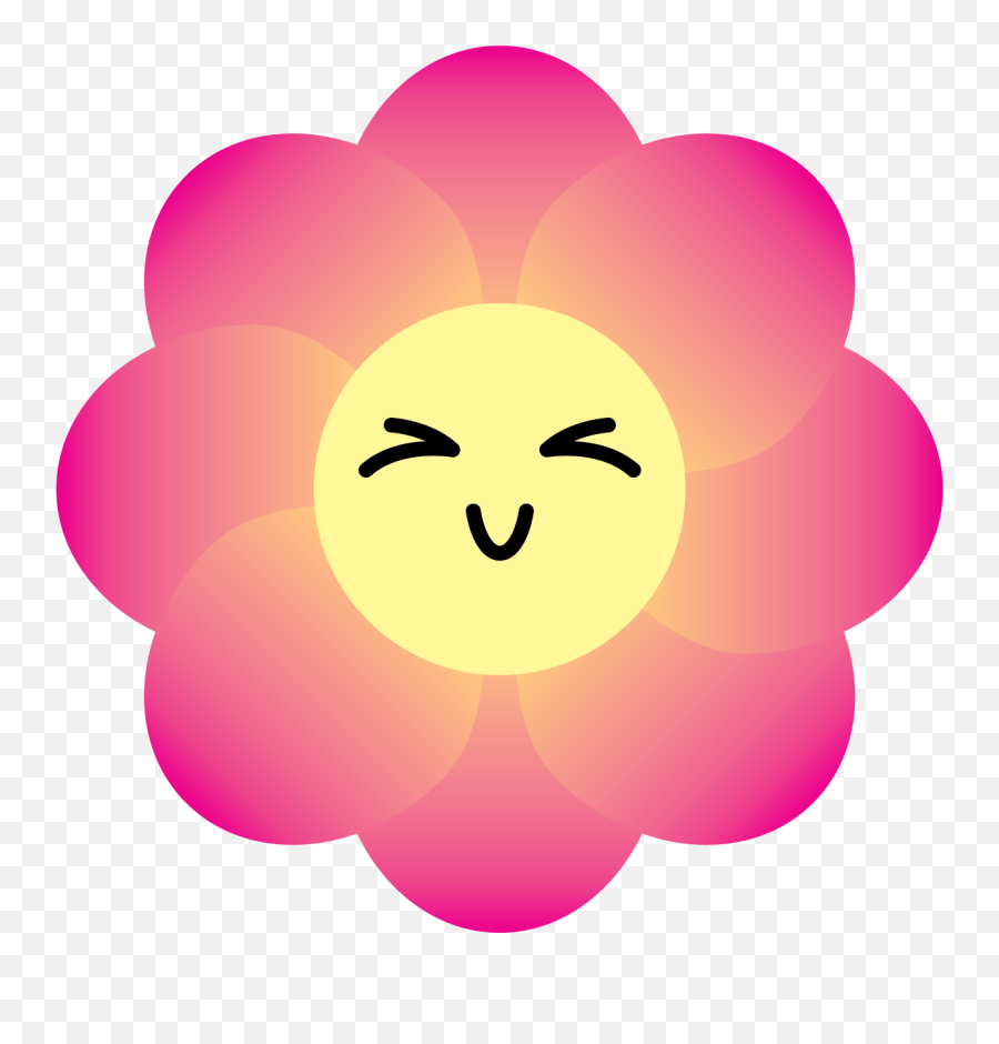 Kawaii Flower Illustration - 058 Happy Emoji,Funny Stoner Emoticons