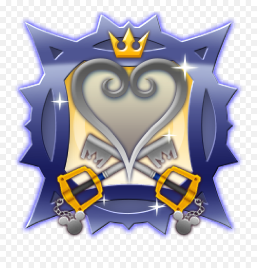 Kingdom Hearts Heart Symbol Png - Kingdom Hearts 2 Master Trophy Emoji,Emoji Blitz Aqua Images