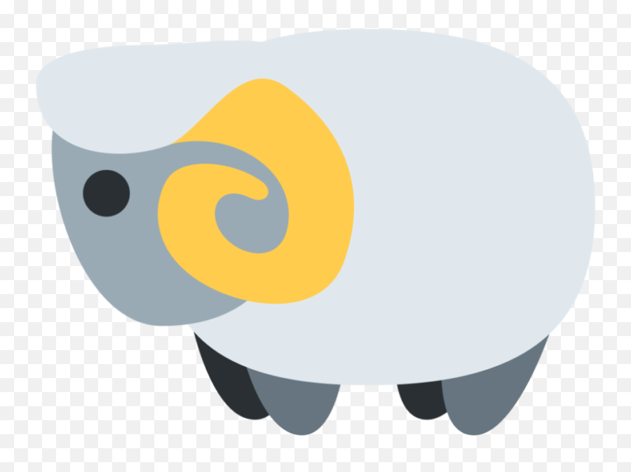 Ram Emoji Clipart - Twitter Ram Emoji,Zodiac Rat Emoticon