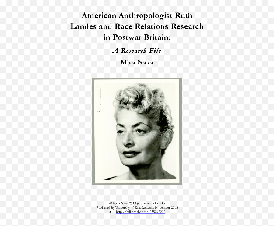 American Anthropologist Ruth Landes - Hair Design Emoji,Sheila Hutchinson Singer From The Emotions