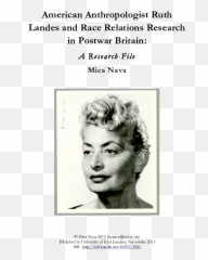 American Anthropologist Ruth Landes - Hair Design Emoji,Sheila Hutchinson Singer From The Emotions