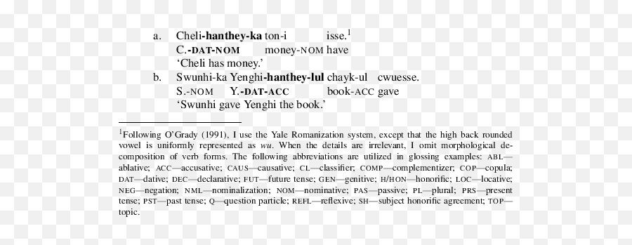 Successive - Cyclic Case Assignment Korean Nominative Emoji,I'm Sorry Japanese Text Emoticon