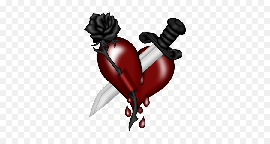 Heart - Dessin Tatouage Coeur Brisé Emoji,Shattered Heart Emoticon