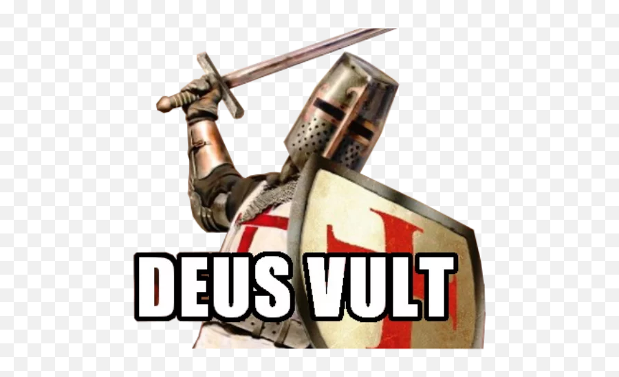 Deuspsyco Stickers Para Telegram - Crusade O Clock Emoji,Dues Vult Emoji