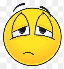 Cute Tired Emoticon - Tired Emoticon Emoji,Tired Emoji