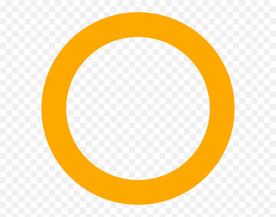 Orange Circle Outline Icon - Orange Circle Png Icon Emoji,Skull Emoticon Text Outlines