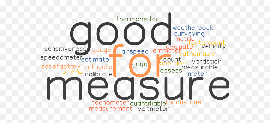 For Good Measure Synonyms And Related Words What Is - Dot Emoji,Emotions And Feelings Thermometer
