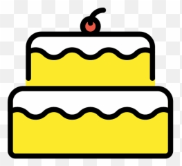 Birthday Cake Emoji Clipart - Horizontal,Cake Emoji