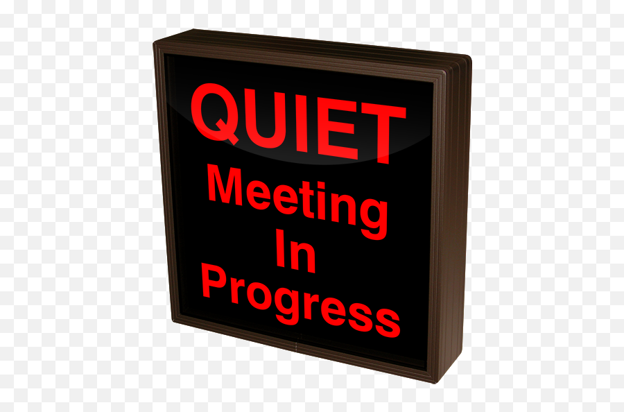 Meeting In Progress Quiet Please Dual Color Led Neon Sign - Illuminated In A Meeting Sign Emoji,Car Window Emojis Led