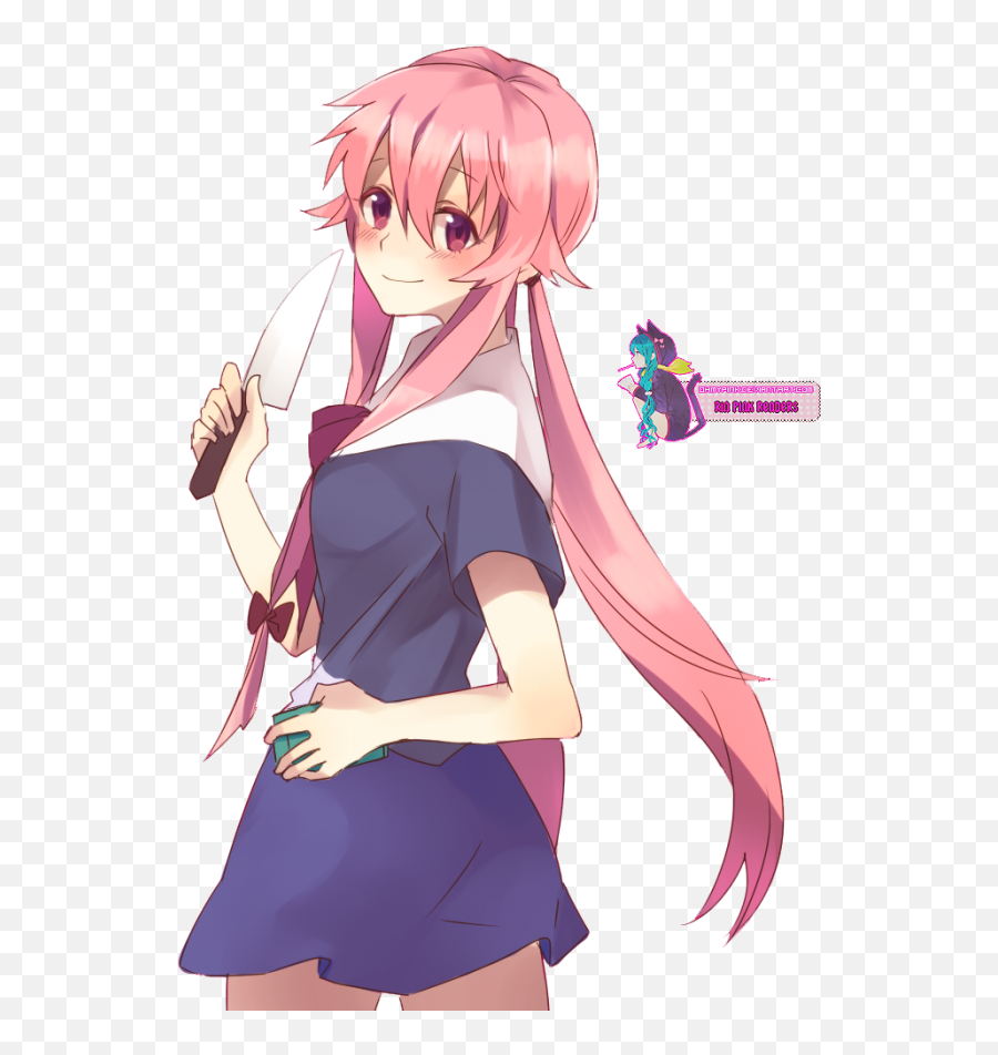 Mirai Nikki Png - Yuno Gasai Gasai Yuno Transparent Emoji,Dragalia Emojis