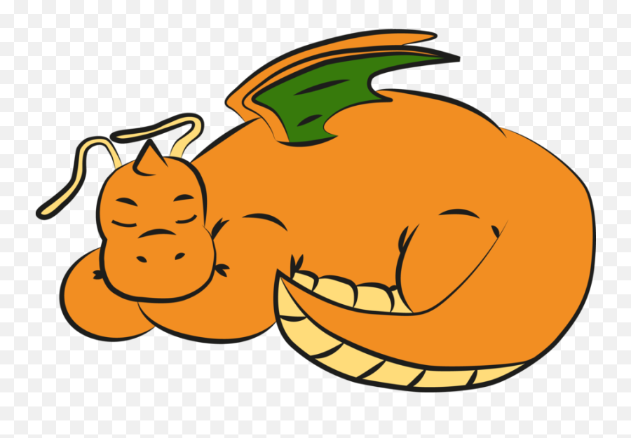 Cartoon Sleepy Dragon Clipart - Happy Emoji,Anime Licking Emojis