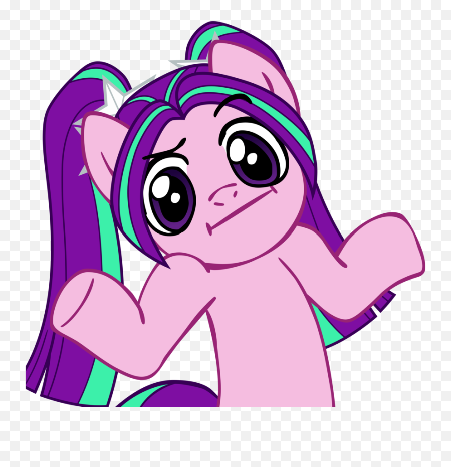 Aria Blaze Pony Shrug By Nano23823 - Pony Shrug Clipart Emoji,Man Shrugging Emoji Apple