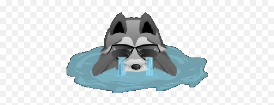 Mapache Telegram Stickers Emoji,Raccoon Showing Emotions