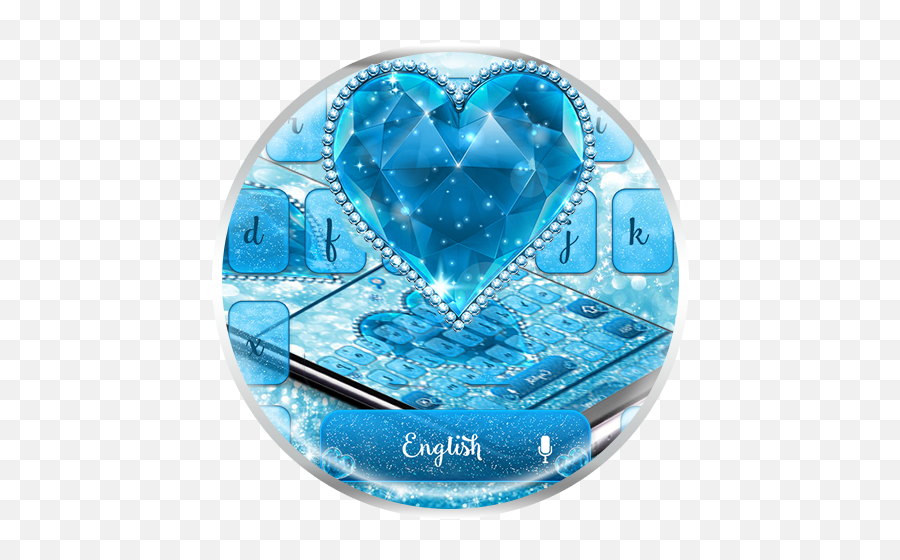 Glitter Diamond Heart Keyboard Theme Amazoncouk Appstore - Girly Emoji,1000 Heart Emojis
