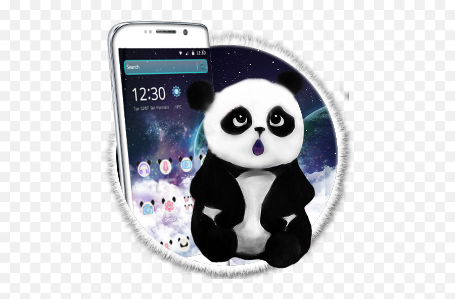 Cute Dreamy Galaxy Panda Theme Apk 114 - Download Apk Emoji,How To Make 3d Emoticons On Lg G3
