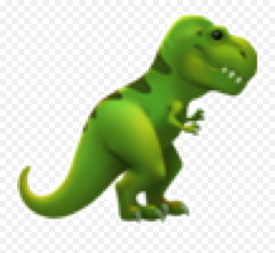 Emoji Trex Dino Green Hot Sticker - T Rex Emoji Png,Dino Emoji