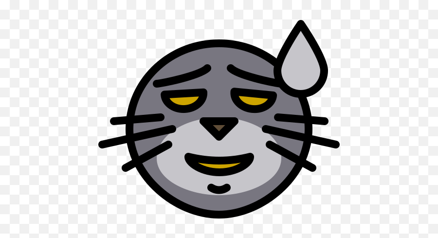 Sweat - Free Smileys Icons Emoji,Kissing Cat Emoji