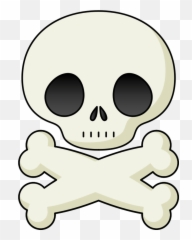 Skull Kawaii Emilywibberley Emoji,Skeleton With Bones Emoji