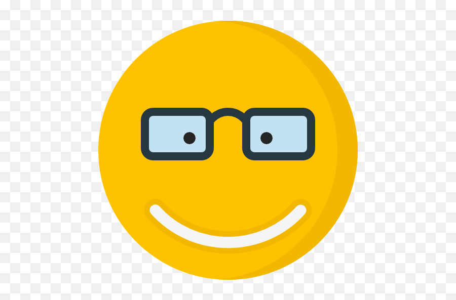 Smiley Emoticon Computer Icons - Smiley Png Download 512 Happy Emoji,Nerd Emoji