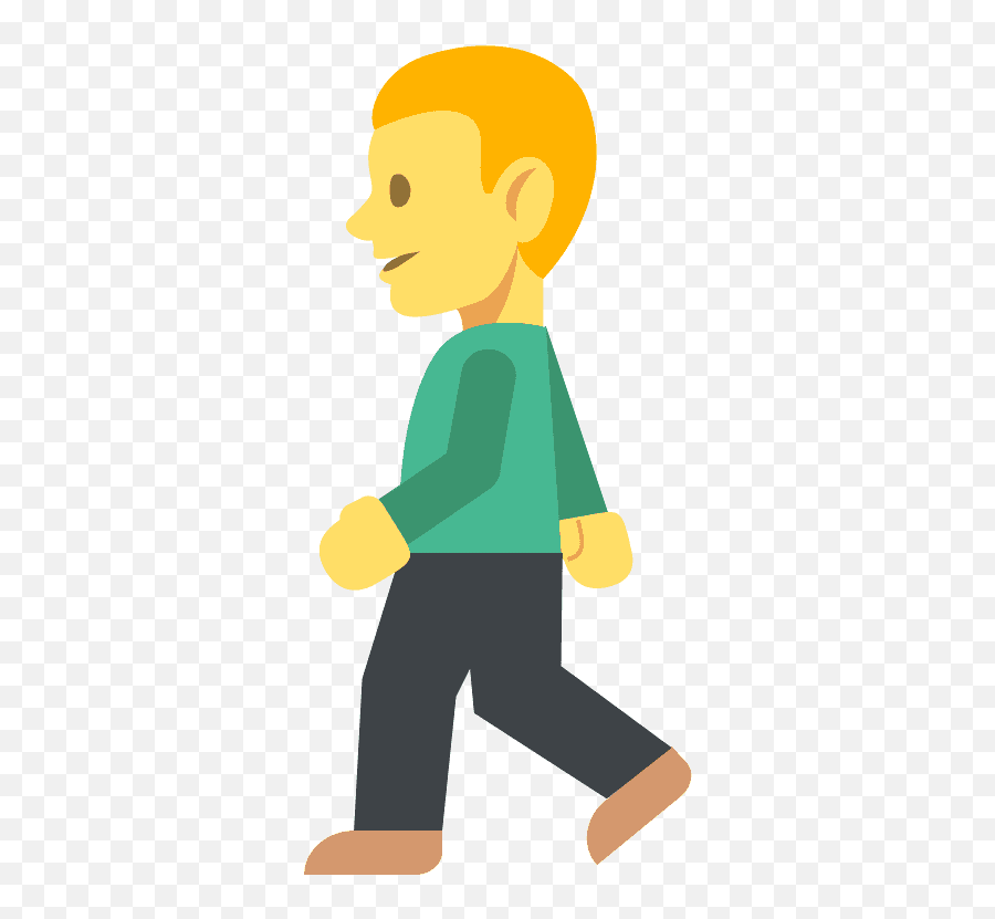 Person Walking Emoji Clipart,Hiking Emoji Android