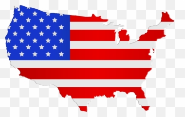 Usa Map Flag Png Clip Art Image - Clipart Usa Map Png Emoji,Usa Emoji Map