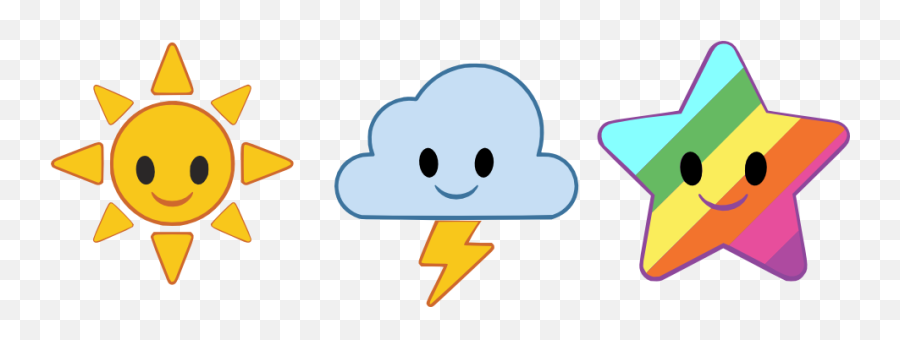 Emojis Personal Use Star Sun Cloud - Happy Emoji,Emojis To Use