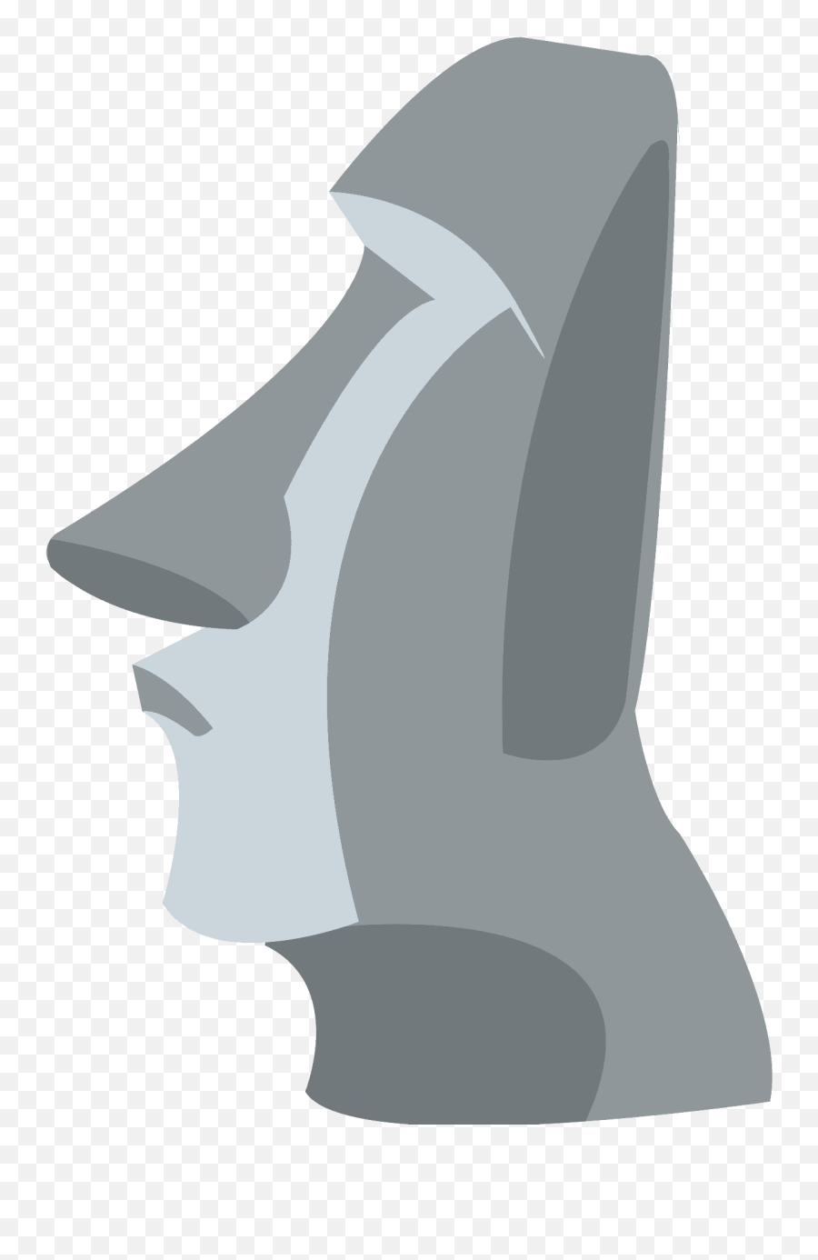 Moai Emoji Clipart - Art,Moyai Emoji