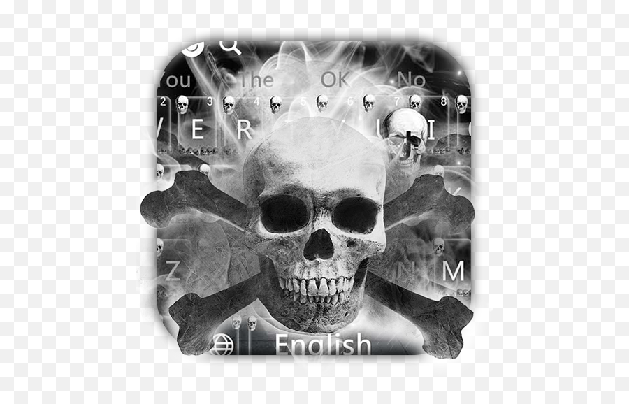 Terrorist Smoke Skull Keyboard Theme - Google Play Horror Emoji,Skull Emoji