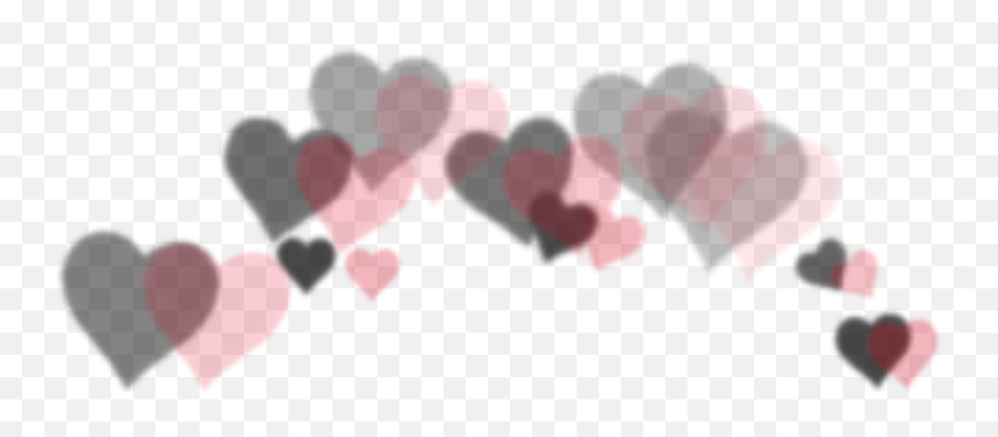 Black Red Emoji Hearts Sticker By Josephine - Hearts Over Head Pink,Red Block Emoji