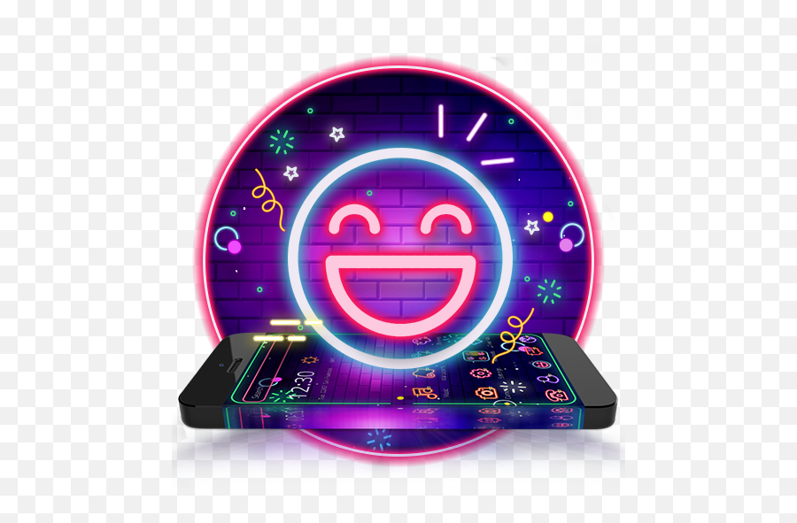 Neon Happy Smiley Emoji Theme - Aplicaciones En Google Play Happy,Contento Emoji