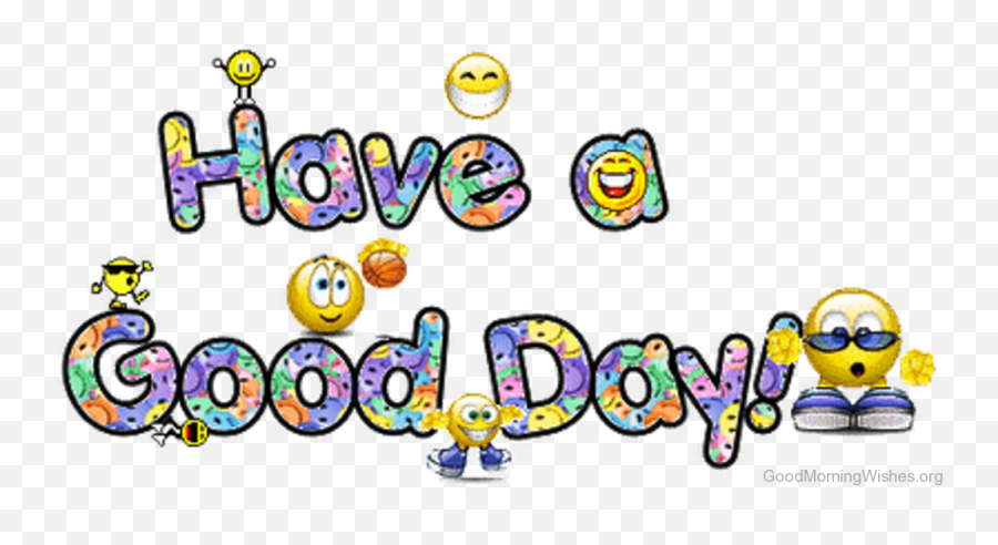 Positive Clipart Wonderful Day - Have A Good Day Animated Emoji,Have A Great Day Emoji