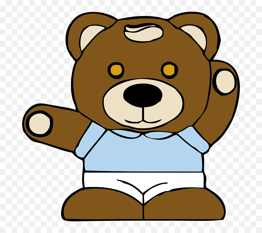 Teddy Bear Gif Clipart - Clip Art Library Animation Teddy Bear Gif Emoji,Cartoon Bear Emotions