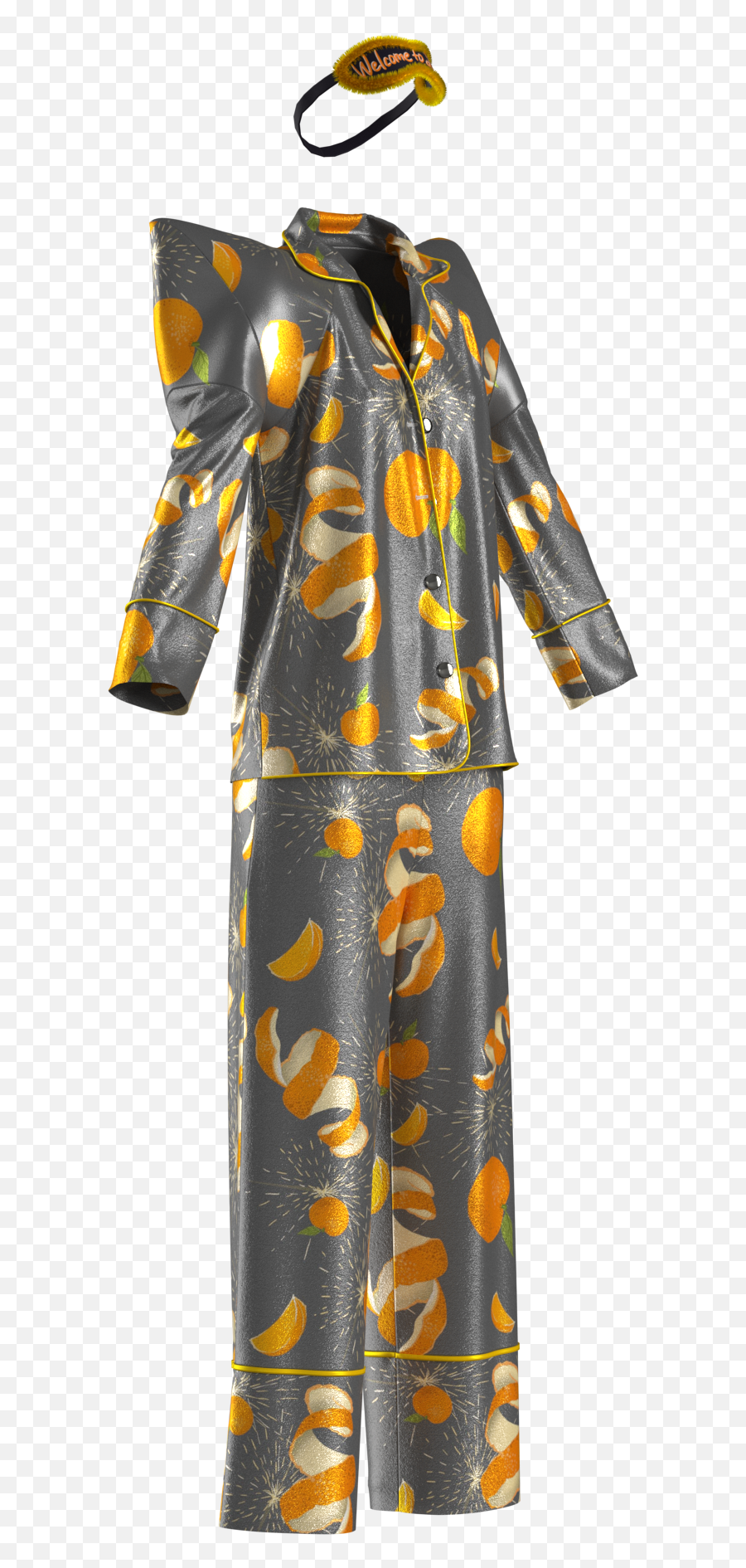 Mandarin Pajamas - Full Length Emoji,Emotions Green Mandarin