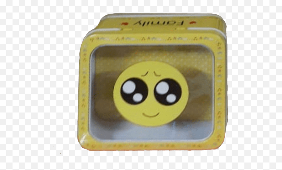 Kit Pensel N5 - Cajita De Metal Emoji Cuaderno Rayado Happy,Pastel Emojis